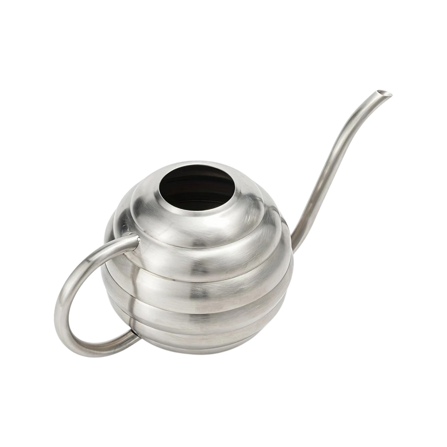 ORBIA – Mini-Gießkanne aus Edelstahl, 400 ml, kugelförmig, Schwarz oder Silber