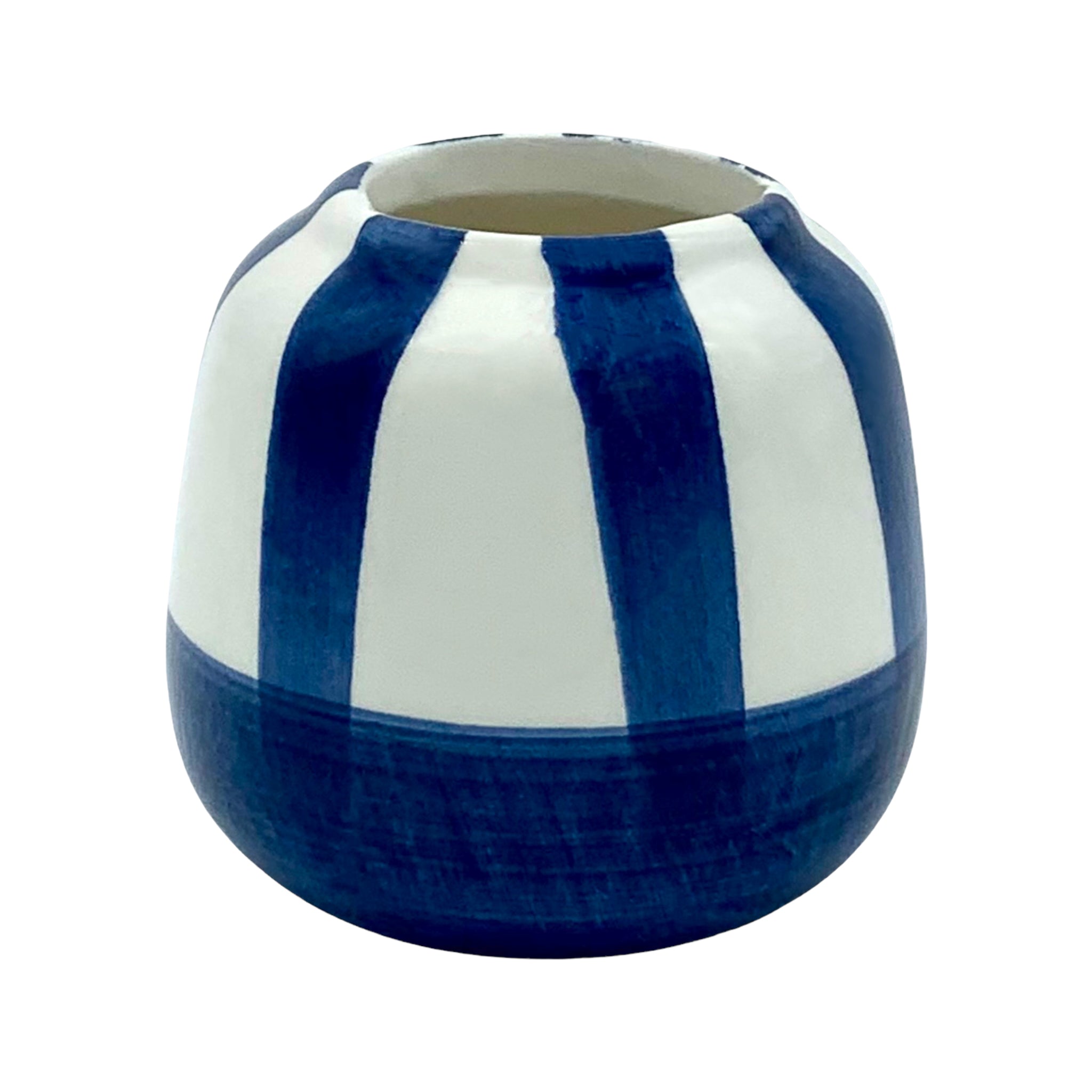 OSAKA – Mini-Blumentopf im japanischen Stil, Blau, Ø 6 cm, 5er-Set, mit Drainageloch