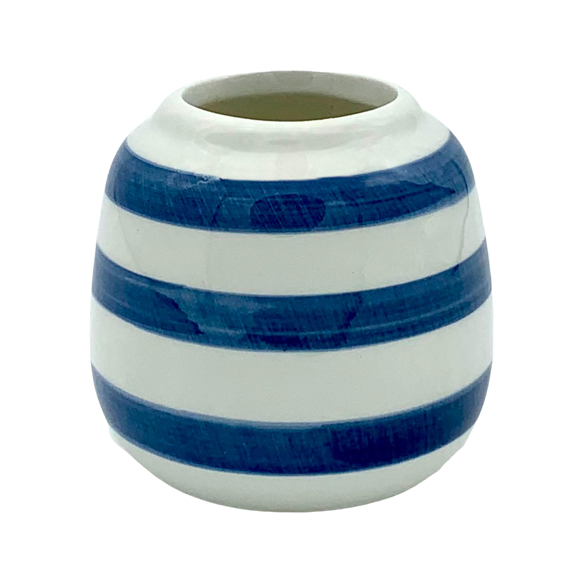 OSAKA – Mini-Blumentopf im japanischen Stil, Blau, Ø 6 cm, 5er-Set, mit Drainageloch