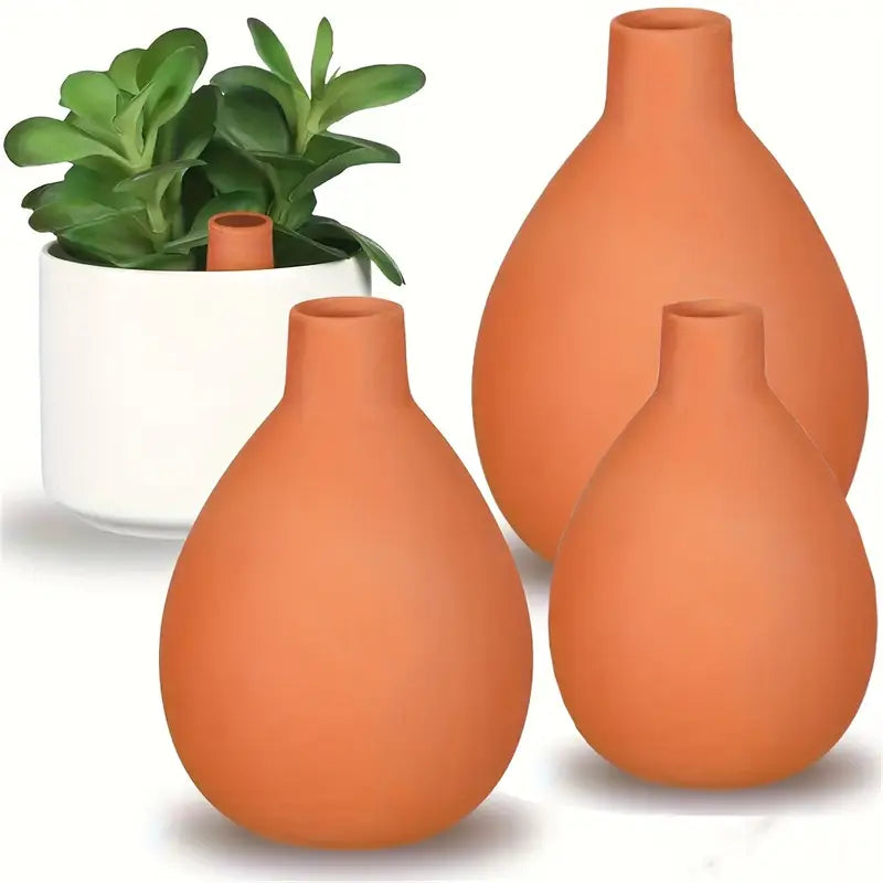 Ton-Gießkugel – Tropfbewässerung für Zimmer- & Balkonpflanzen – Terrakotta – 10 cm