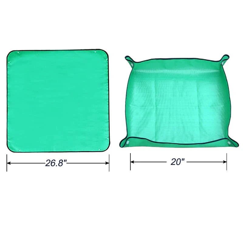 Pflanzmatte: Unterlage für sauberes Gärtnern, 65x65cm, grün -KAKTOS