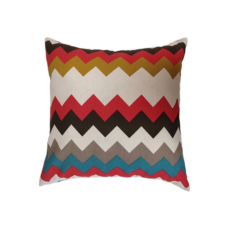 Kissenhülle Zickzack, Oekotex zertifiziert, 45x45 cm -KAKTOS Pflanzen & Zubehör