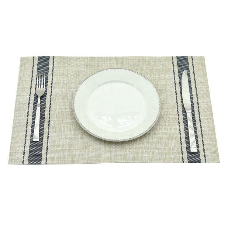 Outdoor Tischset 2er-Pack, PVC, blau, 33x45 cm, Oekotex 100 -KAKTOS Pflanzen & Zubehör