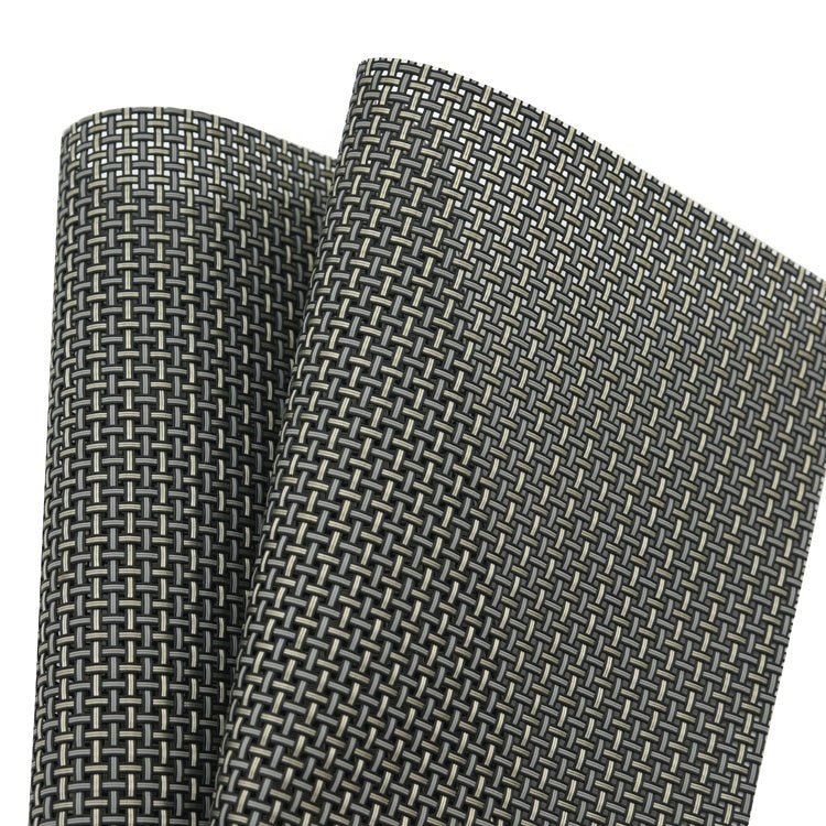 Tischset 2er-Pack, PVC, grau-metallic, 33x45 cm, Oekotex 100 -KAKTOS Pflanzen & Zubehör