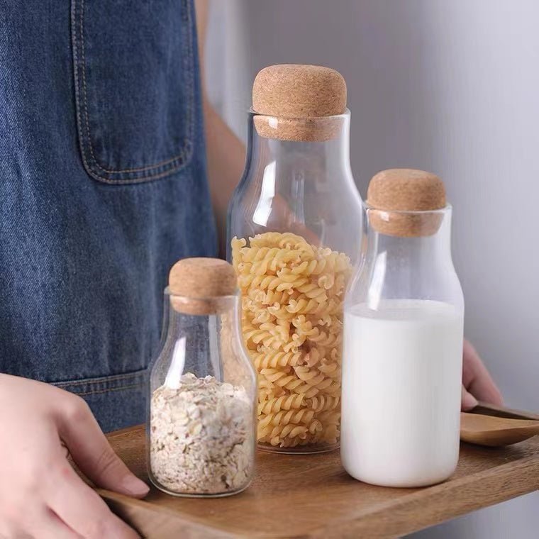 Vorratsglas, Japanischer Stil mit Kork -KAKTOS Pflanzen & Zubehör