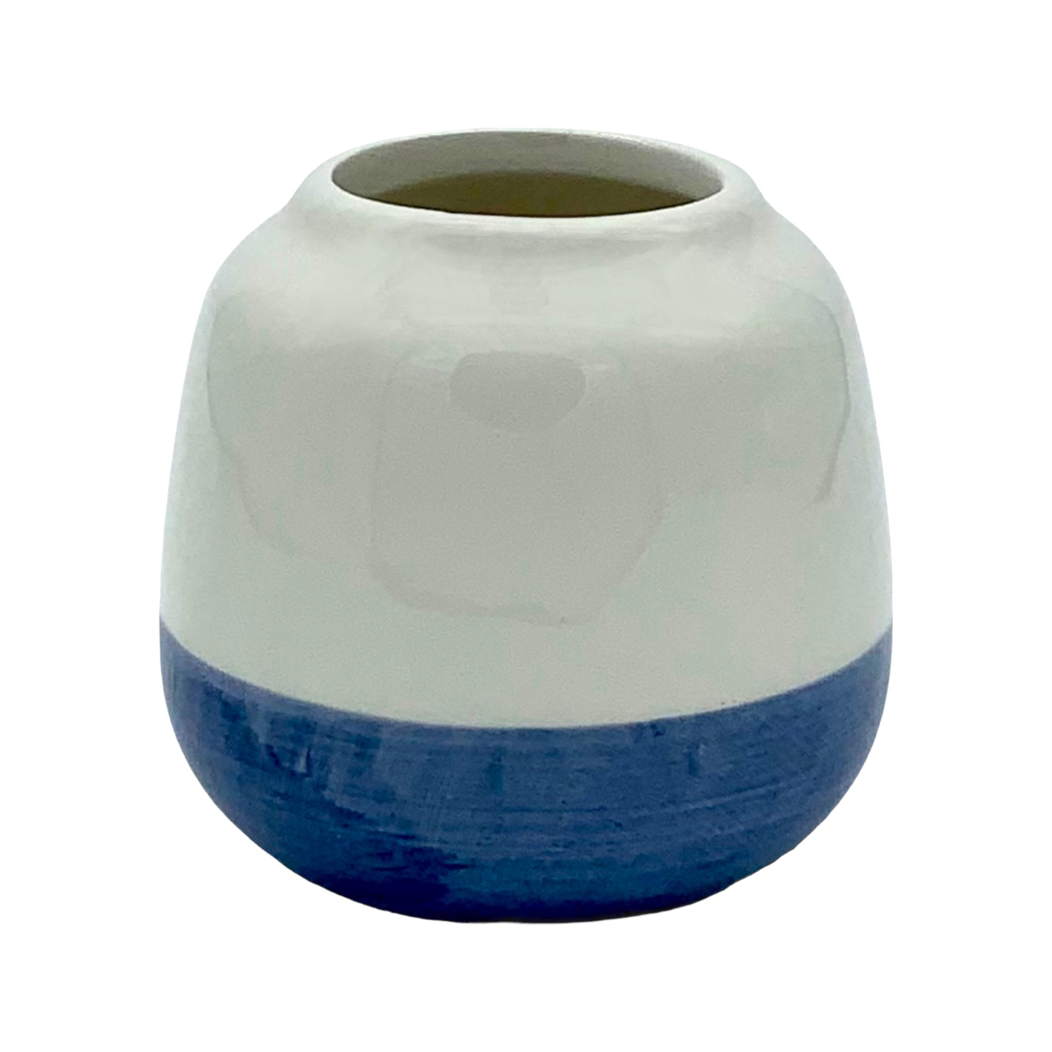 OSAKA – Mini-Blumentopf im japanischen Stil, Blau, Ø 6 cm, 5er-Set, mit Drainageloch