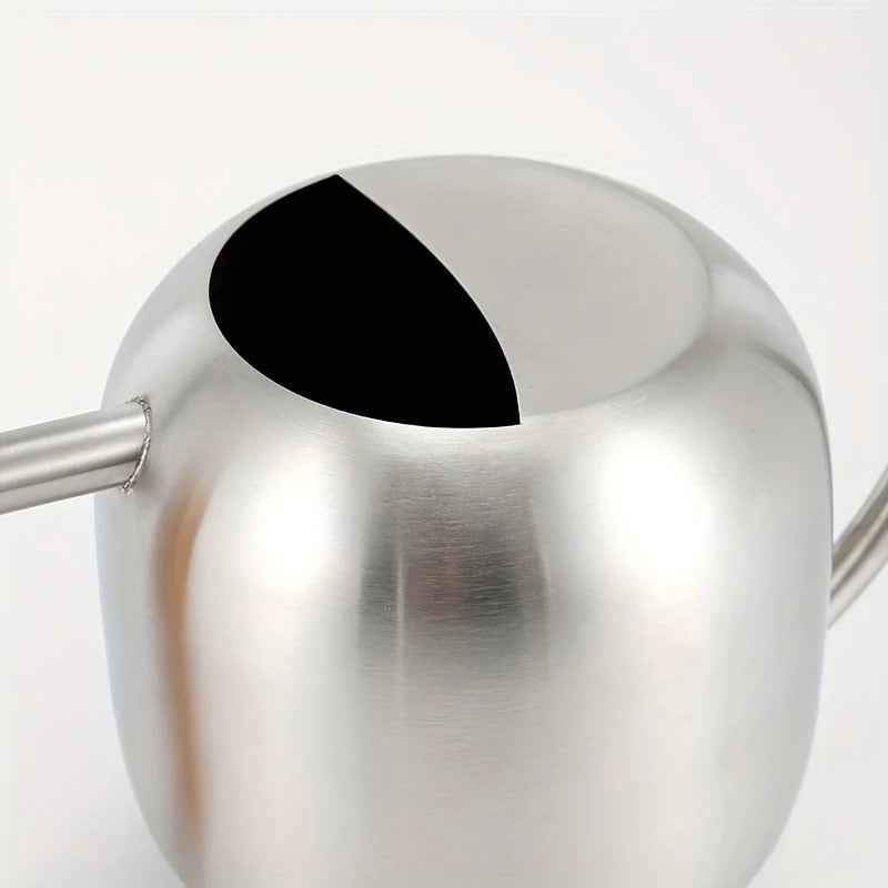 TIVVA 1200 – Edelstahl-Gießkanne, 1,2 L, versch. Farben, mit Holzgriff &amp; langer Ausgussdüse