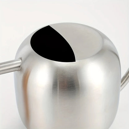 TIVVA 1200 – Edelstahl-Gießkanne, 1,2 L, versch. Farben, mit Holzgriff &amp; langer Ausgussdüse
