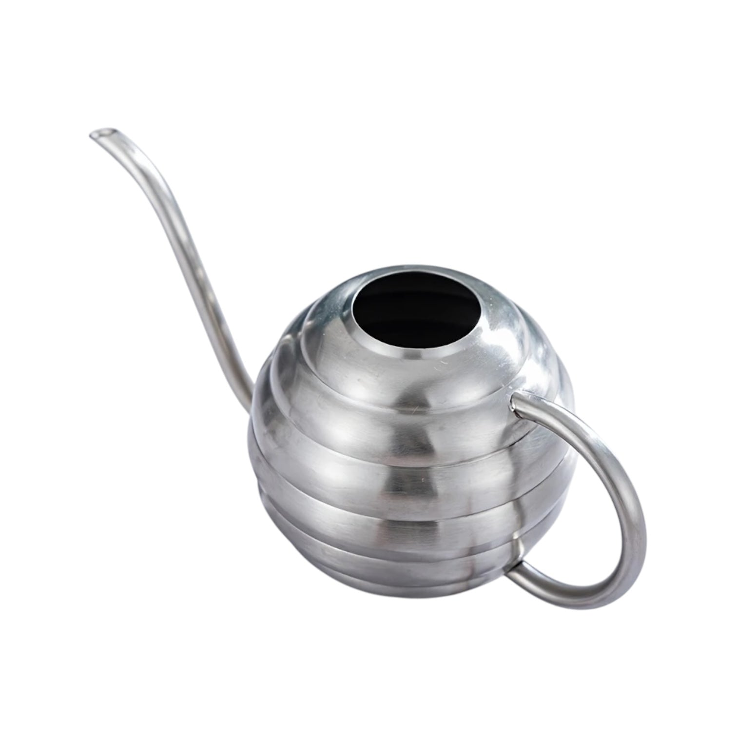 ORBIA – Mini-Gießkanne aus Edelstahl, 400 ml, kugelförmig, Schwarz oder Silber