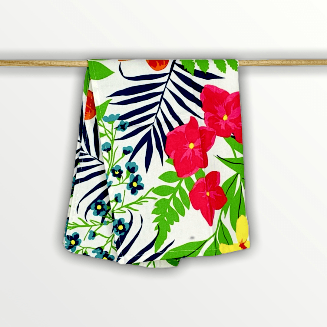 Corfu - Geschirrtuch - Florales Muster - 100% Baumwolle -KAKTOS Pflanzen &amp; Zubehör