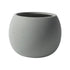 Keramik-Blumentopf, Kugelform, dunkelgrau -KAKTOS