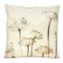 Kissenhülle, Leinen mit Pflanzenmotiv, beige, 45x45 cm -KAKTOS Pflanzen & Zubehör
