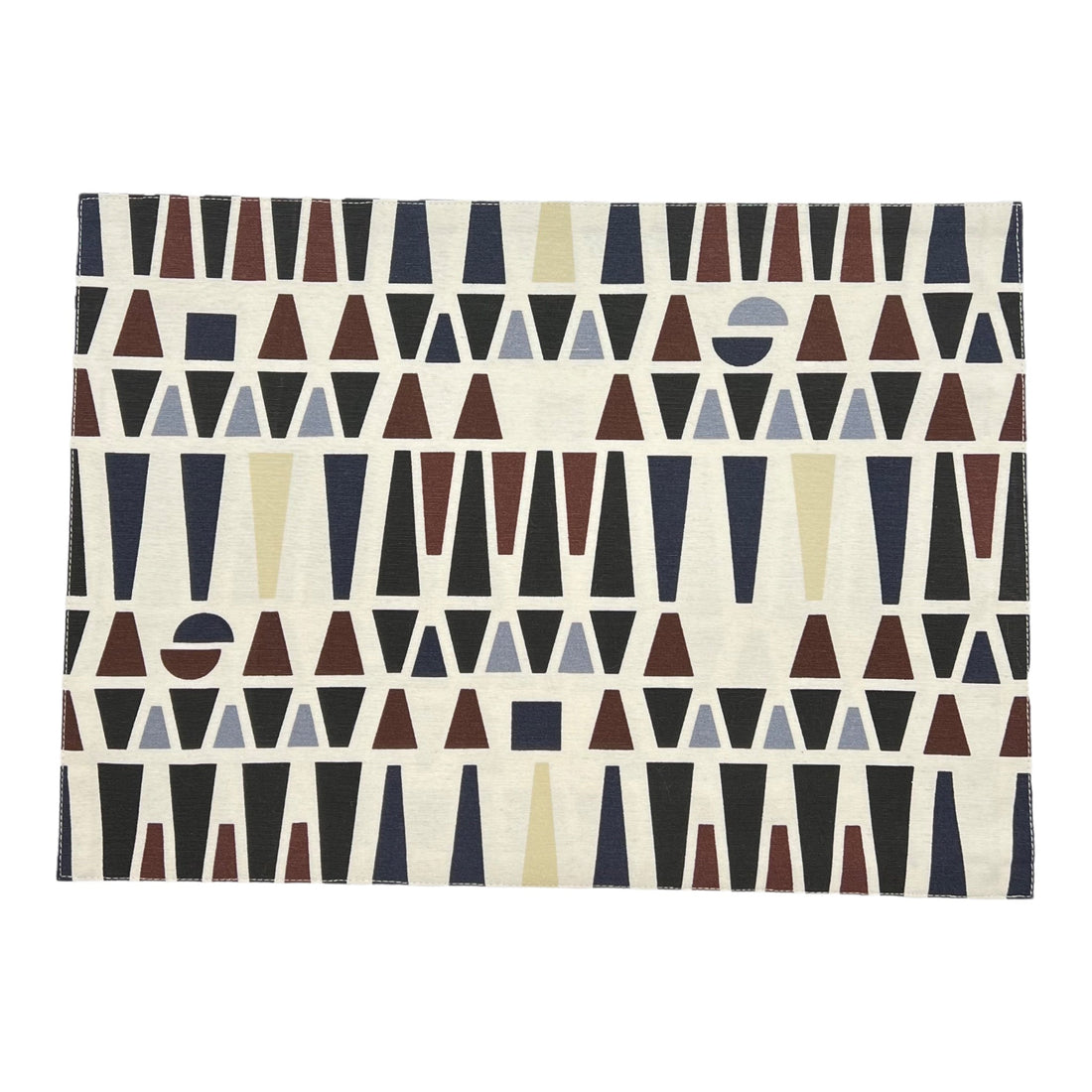 Outdoor Wende-Tischset 2er-Pack mit geometrischen Formen, braun, schwarz, beige, 33x45 cm, Oekotex 100 -KAKTOS Pflanzen &amp; Zubehör