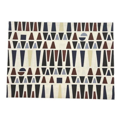Outdoor Wende-Tischset 2er-Pack mit geometrischen Formen, braun, schwarz, beige, 33x45 cm, Oekotex 100 -KAKTOS Pflanzen &amp; Zubehör