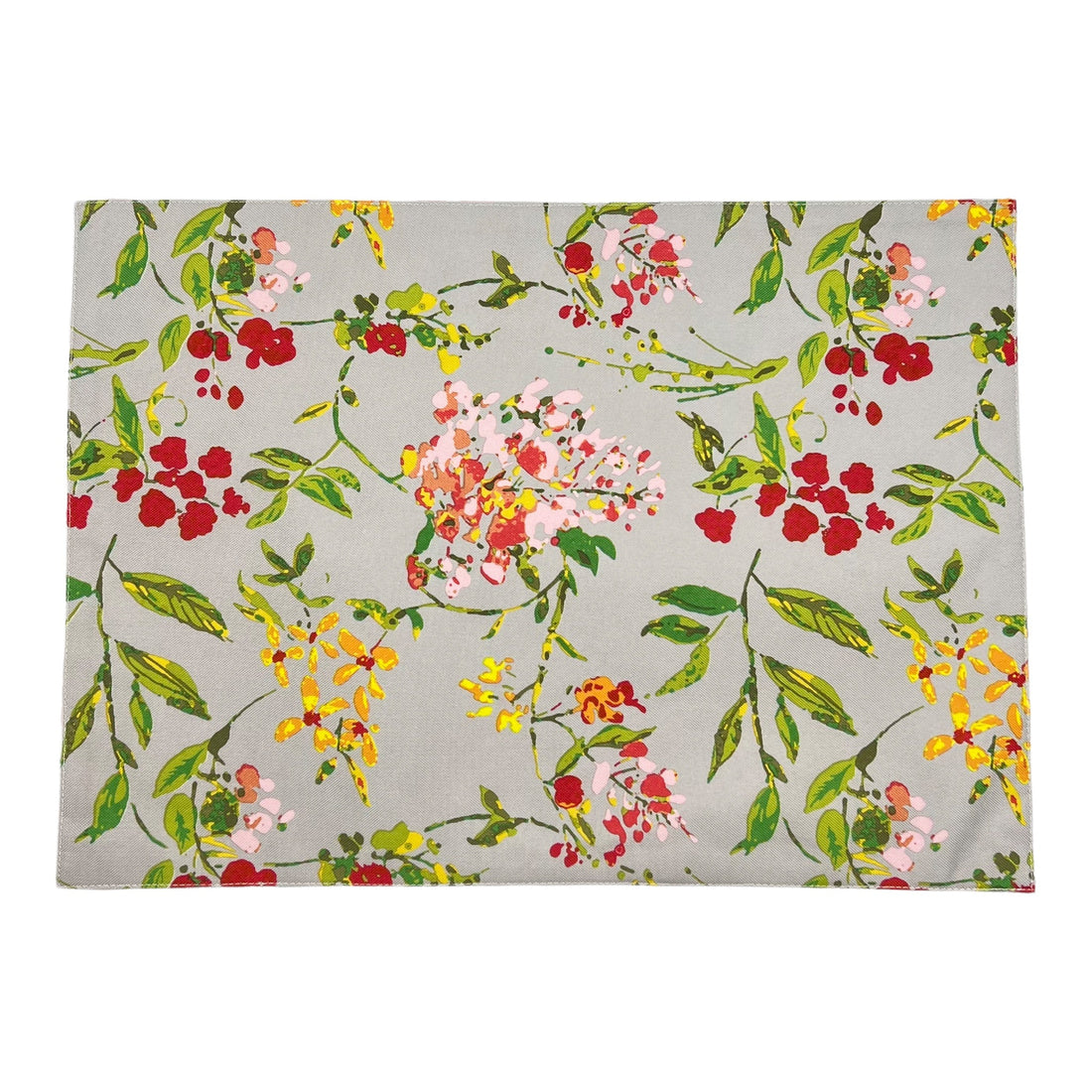 Tischset 2er-Pack mit Blüten, grün, 33x45 cm, Oekotex 100 -KAKTOS Pflanzen &amp; Zubehör