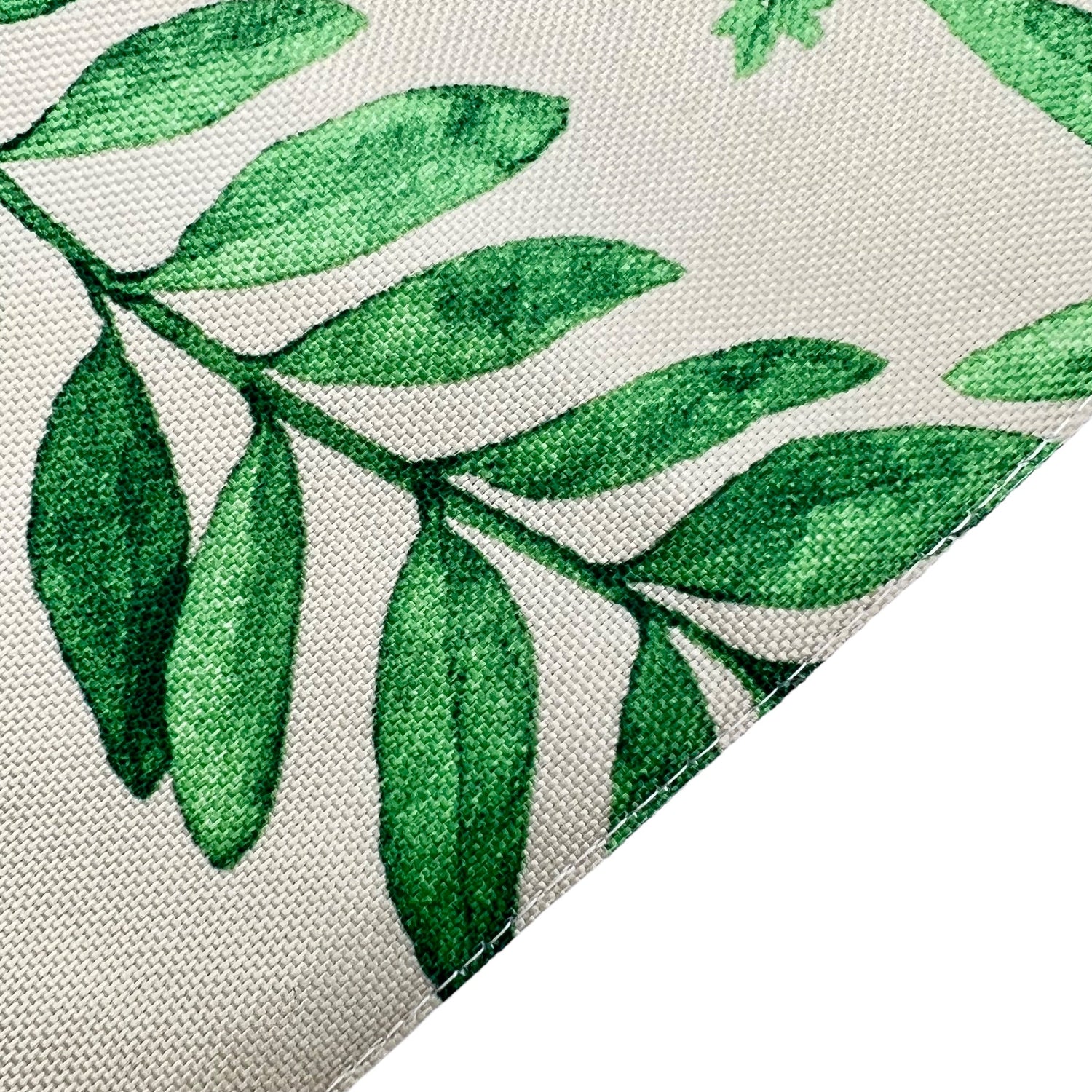 Tischset mit Blätterprint 2er-Pack, weiss/grün, 33x45 cm, Oekotex 100 -KAKTOS Pflanzen &amp; Zubehör