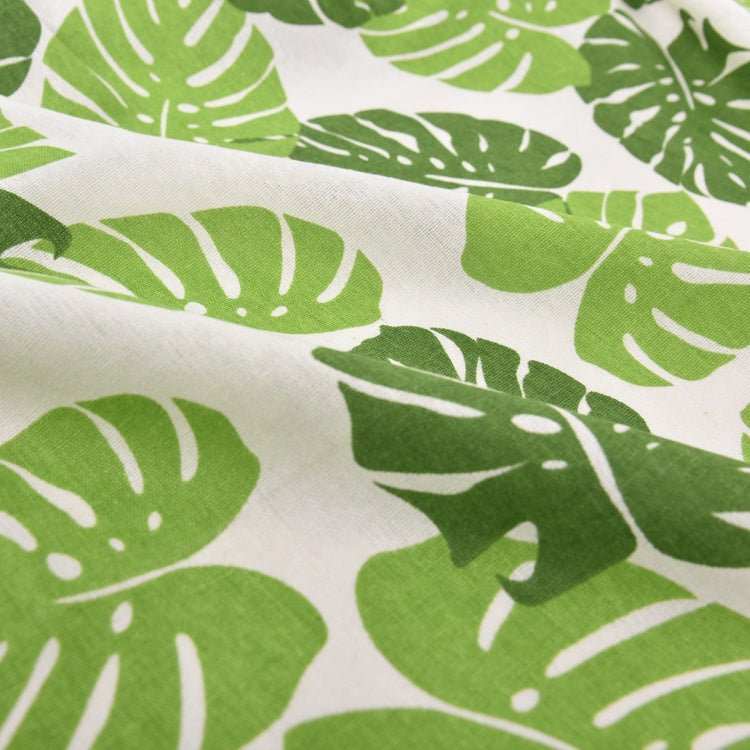 Tischset mit Monstera-Blättern 2er-Pack, weiss/grün, 33x45 cm, Oekotex 100 -KAKTOS Pflanzen &amp; Zubehör